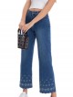 Embroidered straight jeans azul (S-XXL)