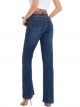 Belted flare jeans azul (38-48)