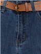 Belted straight jeans azul (S-XXL)