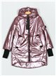 Metallic thread oversized anorak purple (S-M-L-XL)