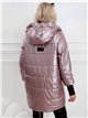 Metallic thread oversized anorak purple (S-M-L-XL)