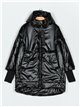 Anorak amplio metalizado water repellent black (S-M-L-XL)