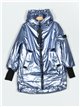 Metallic thread oversized anorak gray-blue (S-M-L-XL)