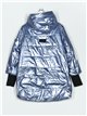 Metallic thread oversized anorak gray-blue (S-M-L-XL)