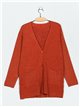 Textured cable-knit cardigan (M/L-L/XL)