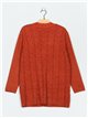 Textured cable-knit cardigan (M/L-L/XL)