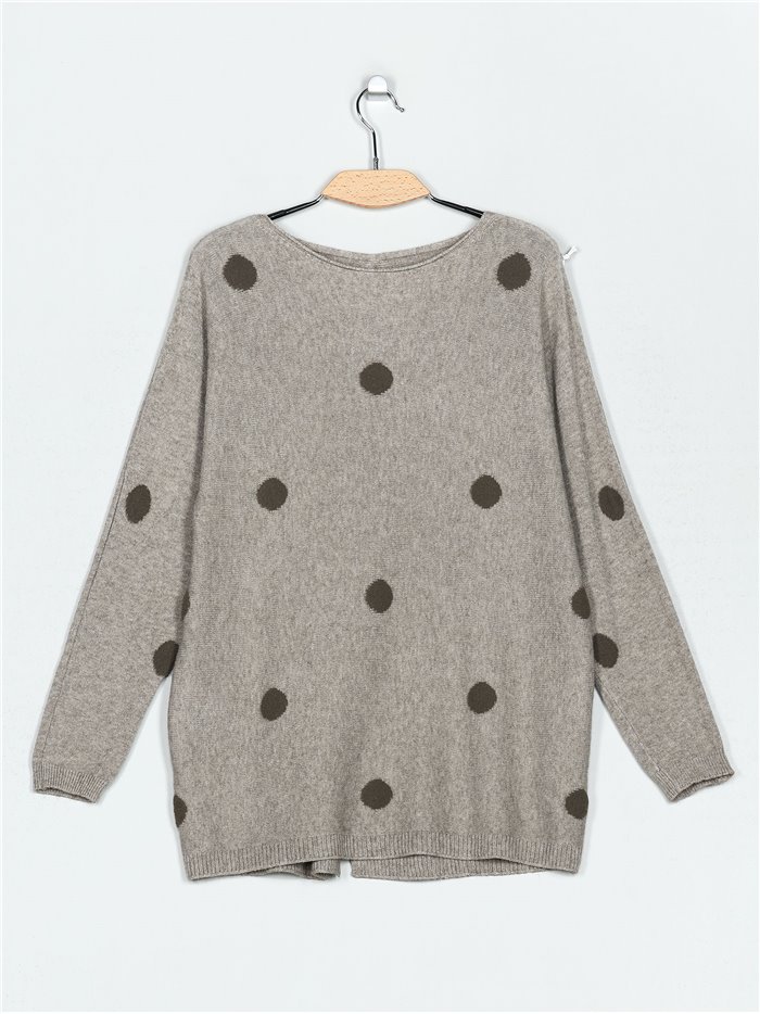 Oversized polka dot sweater (M/L-L/XL)