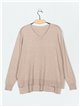 Oversize V-neck sweater (M/L-XL/XXL)