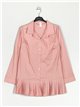 Pleated shirt rosa