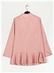 Pleated shirt rosa