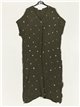 Sequinned maxi dress verde-militar