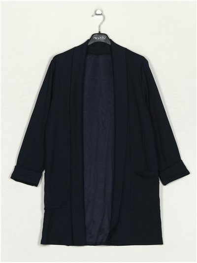 Long blazer marino