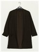 Long blazer marron