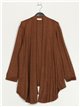 Premium knit cardigan marron