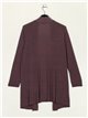 Oversized cardigan rosa-palo