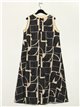 Printed dress gris