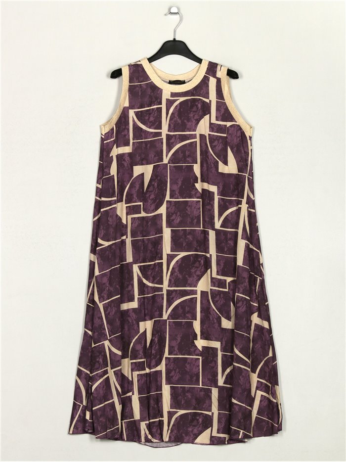 Printed dress malva