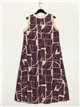 Printed dress malva