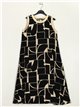 Printed dress negro