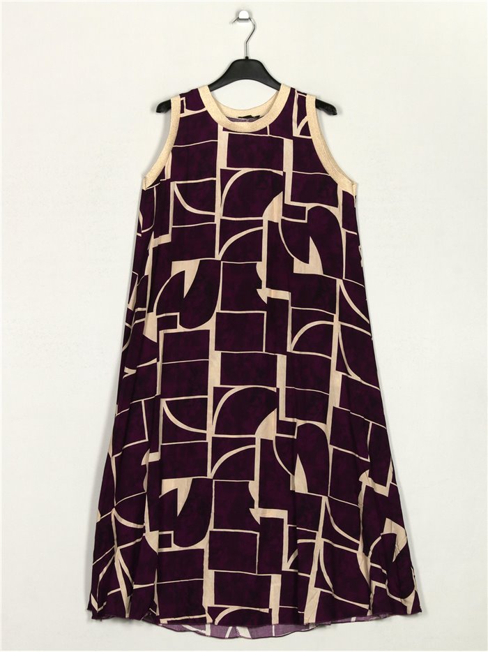 Printed dress purpura