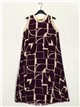 Printed dress purpura