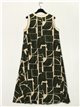 Printed dress verde-militar