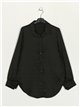 Satin shirt negro