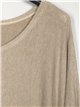 Plus size soft sweater camel