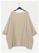 Plus size soft sweater camel