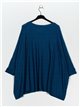 Plus size soft sweater teal