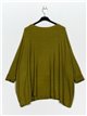 Plus size soft sweater verde-pistacho