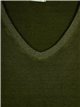 Metallic thread knit dress verde-pistacho