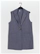 Herringbone waistcoat azul