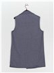 Herringbone waistcoat azul