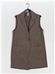 Herringbone waistcoat camel