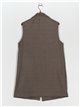 Herringbone waistcoat camel