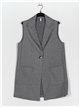 Herringbone waistcoat gris