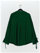 Blusa amplia verde-botella