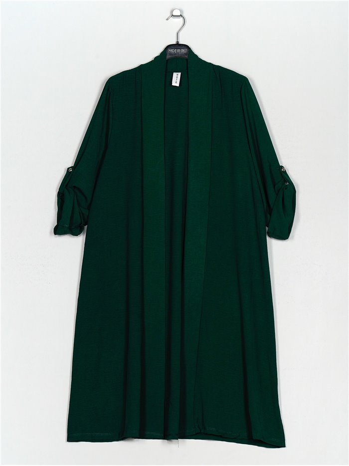 Oversized cardigan verde-botella