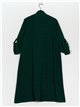 Oversized cardigan verde-botella