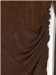 Gathered dress marron