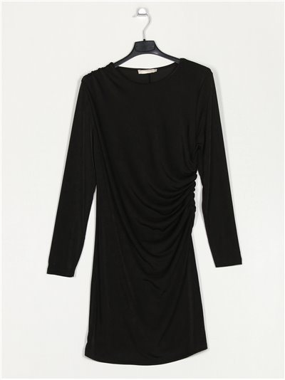 Gathered dress negro