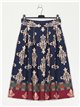 Volume printed skirt marino