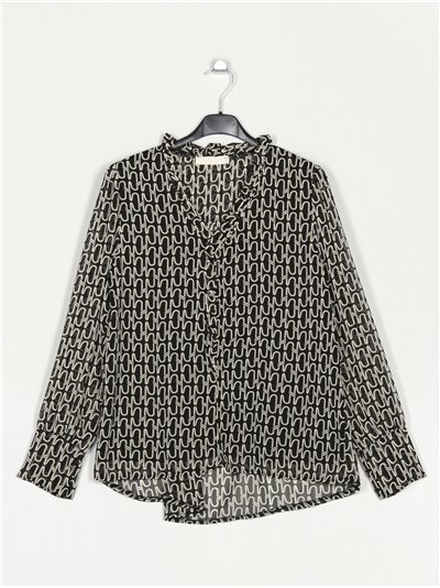 Printed blouse with ruffles cadenas