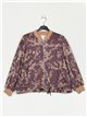 Bomber amplia floral malva