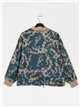 Bomber amplia floral teal