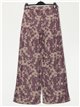 Straight leg floral knit trousers malva