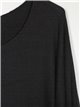 Plus size soft sweater negro