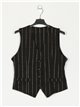 Slogan waistcoat negro