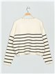 Striped amour sweater